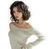 وكان الشعر المستعار من حرير مرتفع الحرارة في المصنع Item Picture